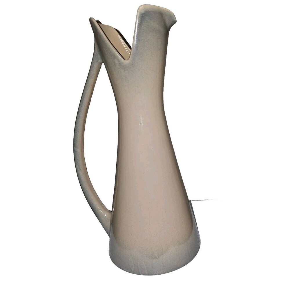 Royal Haeger Mid Century Modern Tall Ewer Vase Pitcher Ombre Drip Glaze Unique